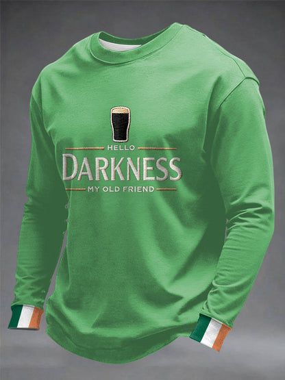 Men's Hello Darkness My Old Friend Crew Neck Sweatshirt