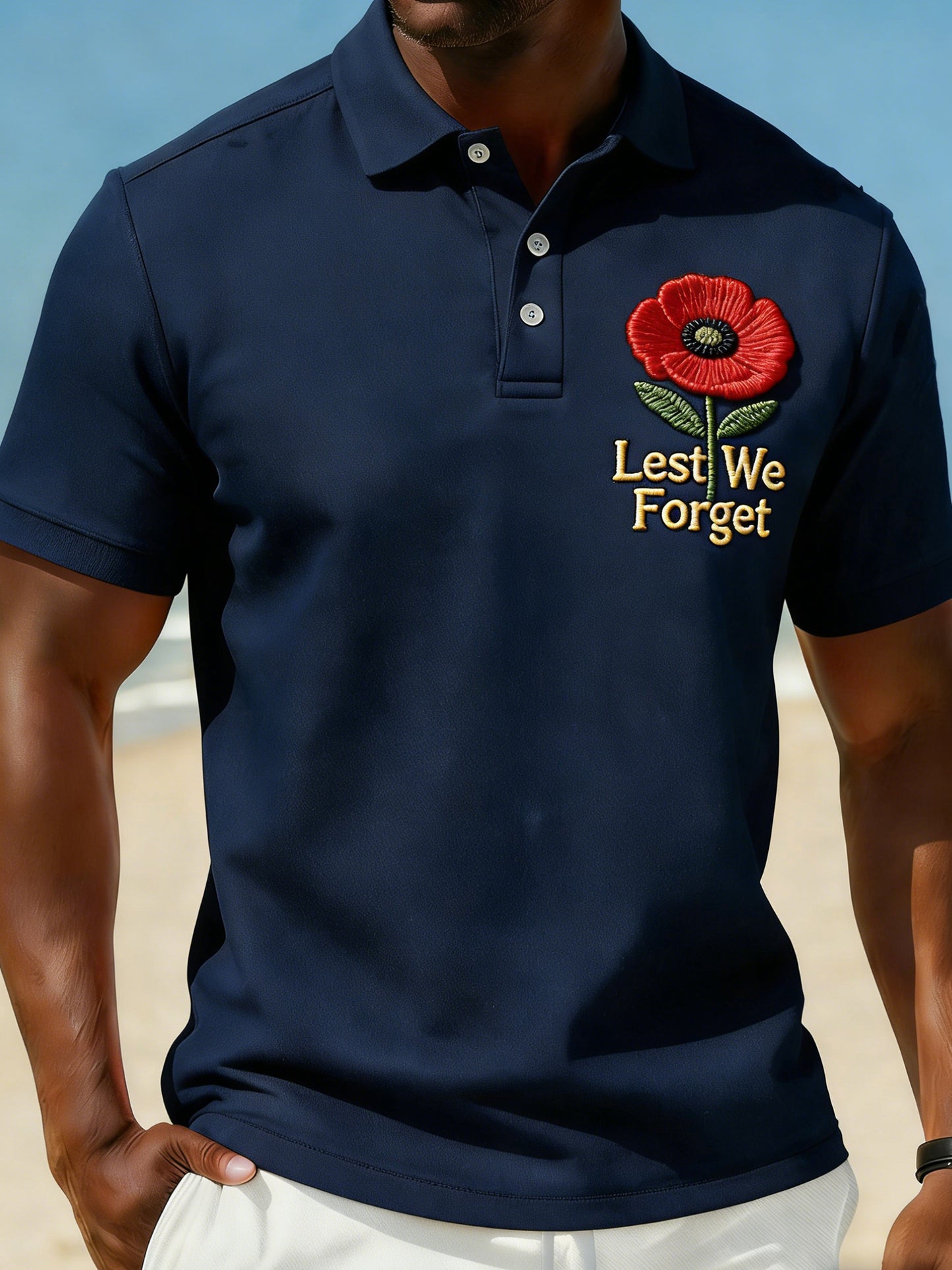 Retro ANZAC Day Commemorative Print Casual Sweatshirt