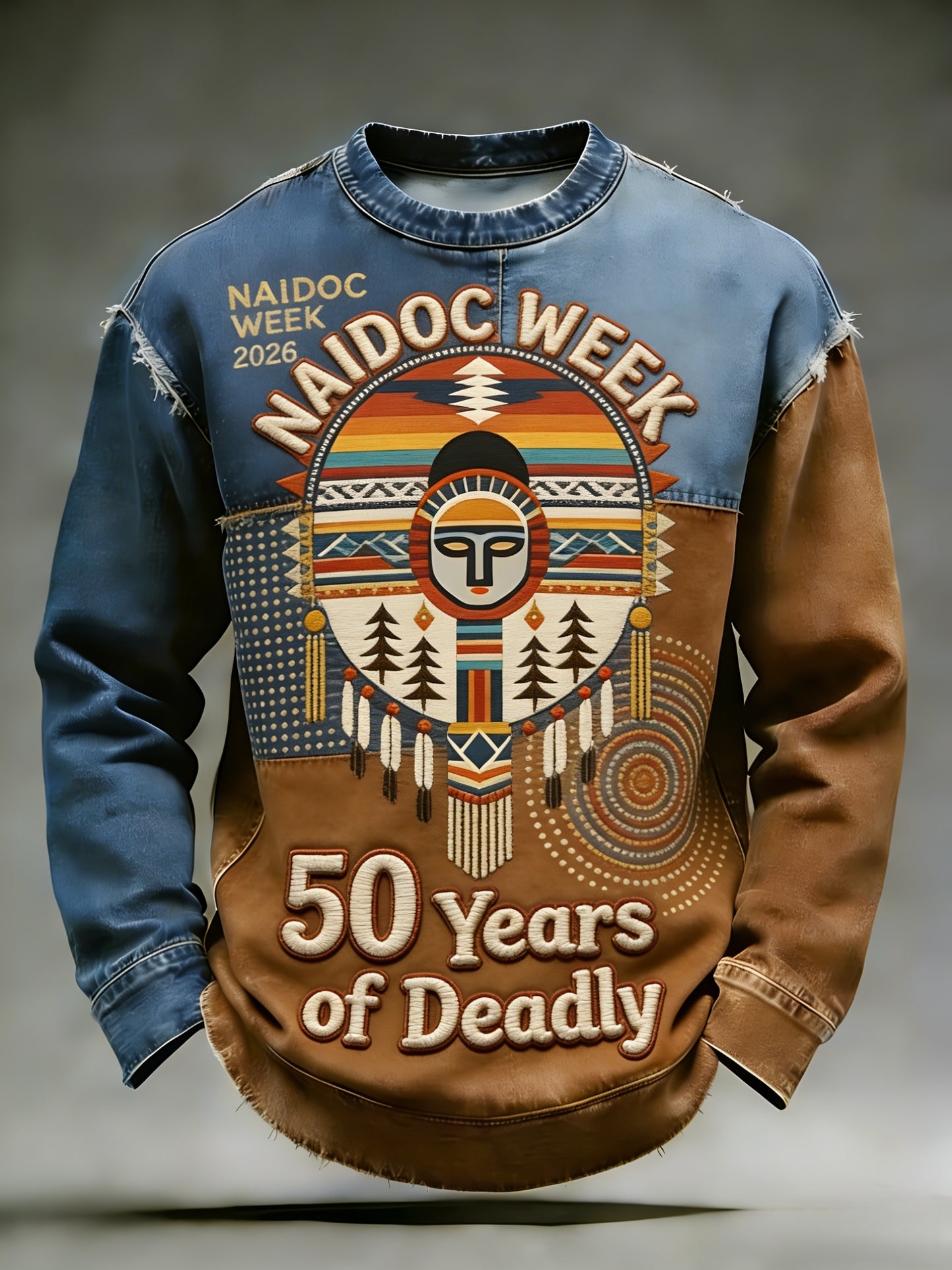 Men's  AU Aboriginal Culture Art NAIDOC Week Printed Casual Tops
