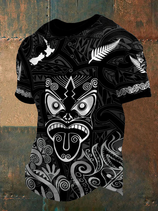 Men's Maori Art NZ Printed T-shirt