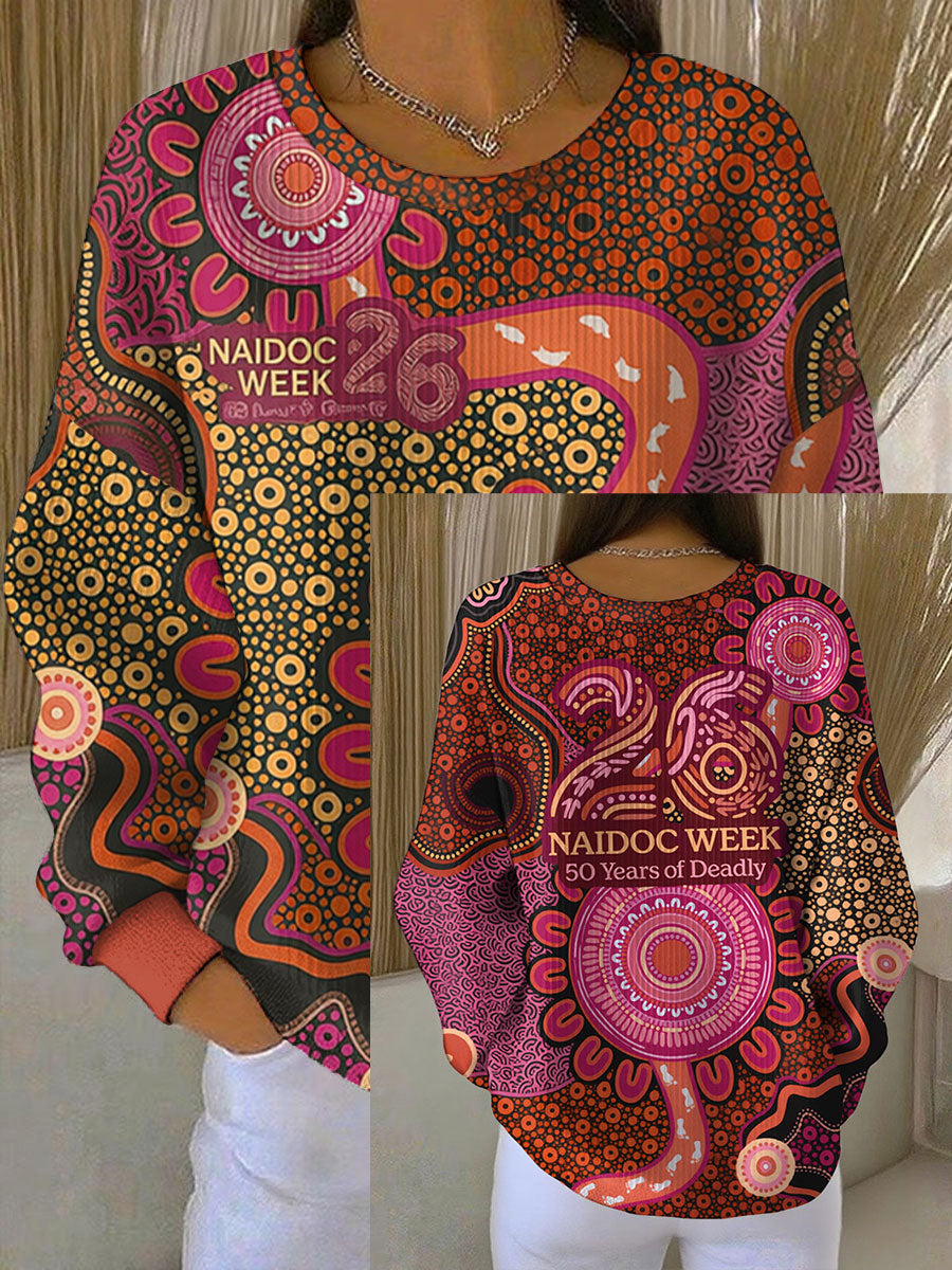 Women's AU Aboriginal Culture NAIDOC Week Printed Sweatshirt