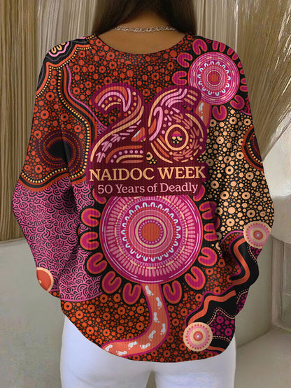 Women's AU Aboriginal Culture NAIDOC Week Printed Sweatshirt