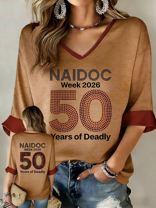 Women's AU Aboriginal Art NAIDOC Week Printed Tops
