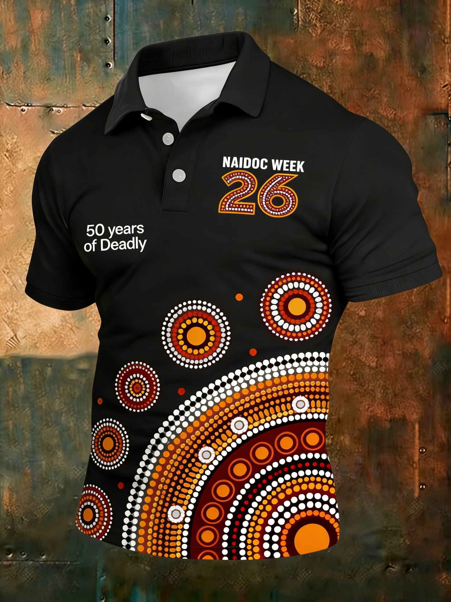 Men's  AU Aboriginal Art NAIDOC Week  Printed T-Shirt