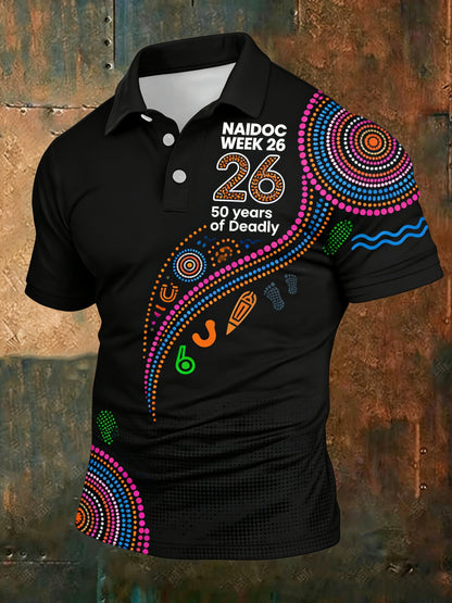 Men's  AU Aboriginal Art NAIDOC Week  Printed T-Shirt