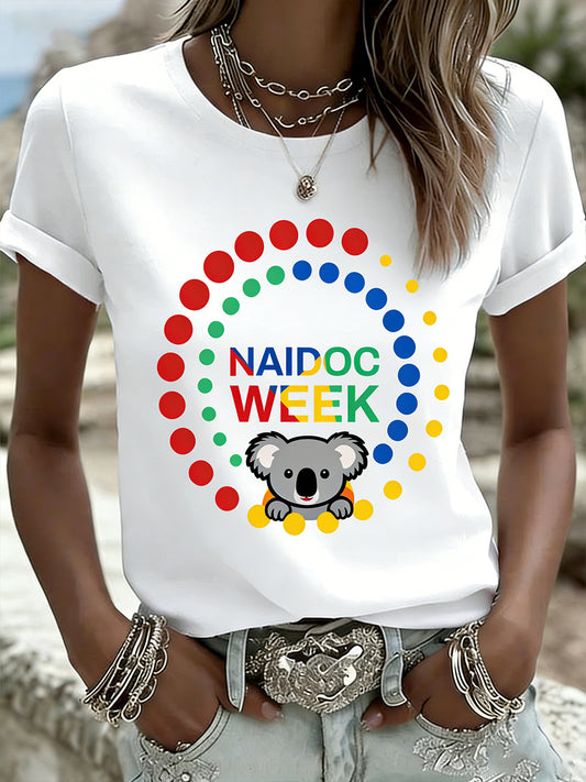 Women's Naidoc Week Elements Print T-Shirt