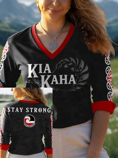 Women's Maori Art NZ Printed Tops