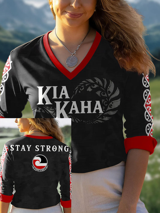 Women's Maori Art NZ Printed Tops