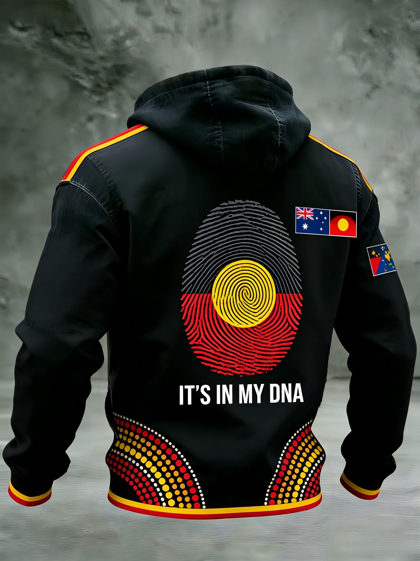Men's  AU Aboriginal Culture IT'S IN MY DNA  Hooded Sweatshirt