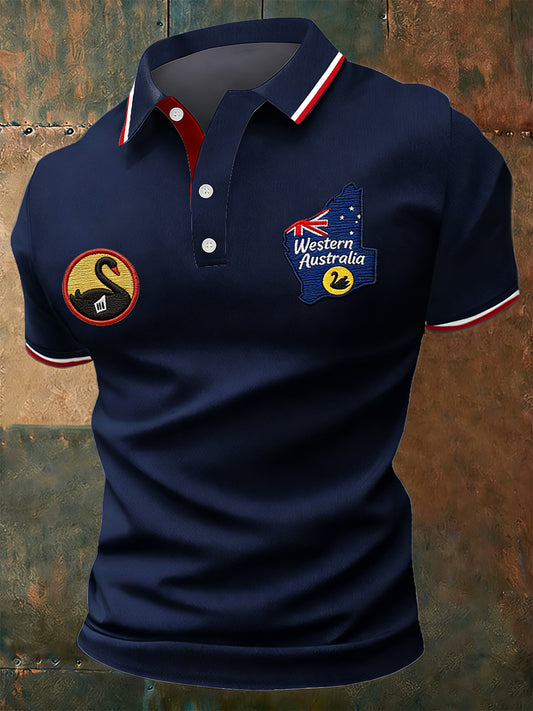 Men's Western Australia Day Printed Short Sleeve Top