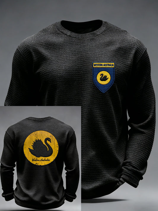 Men's Western Australia Day  Waffle Long Sleeve T-Shirt