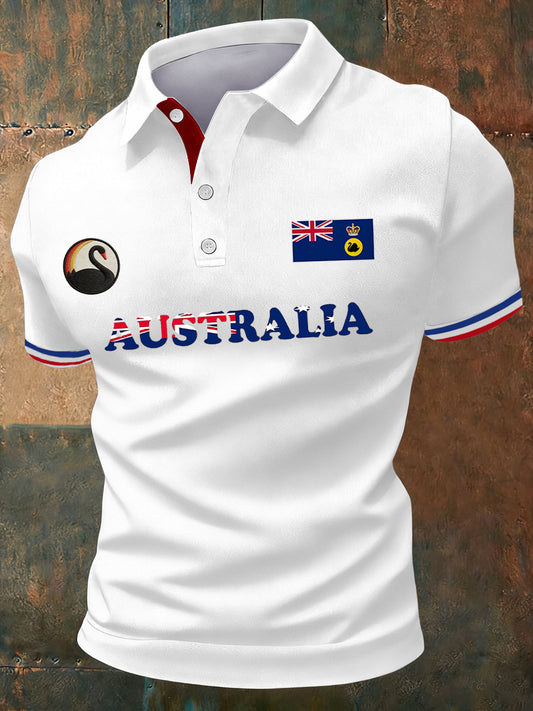 Men's Western Australia Day Printed Short Sleeve Top