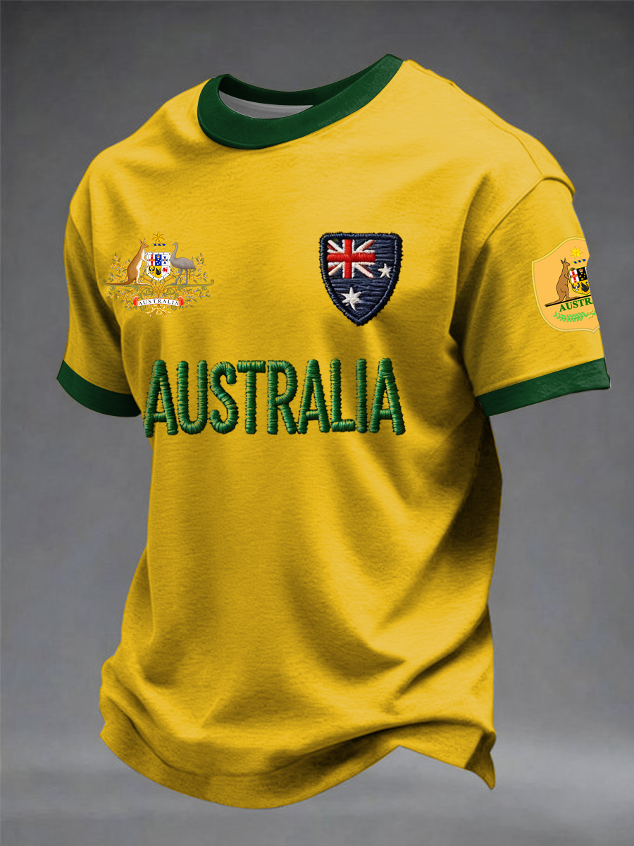 Men's Australian Football lovers short sleeves t-shirt