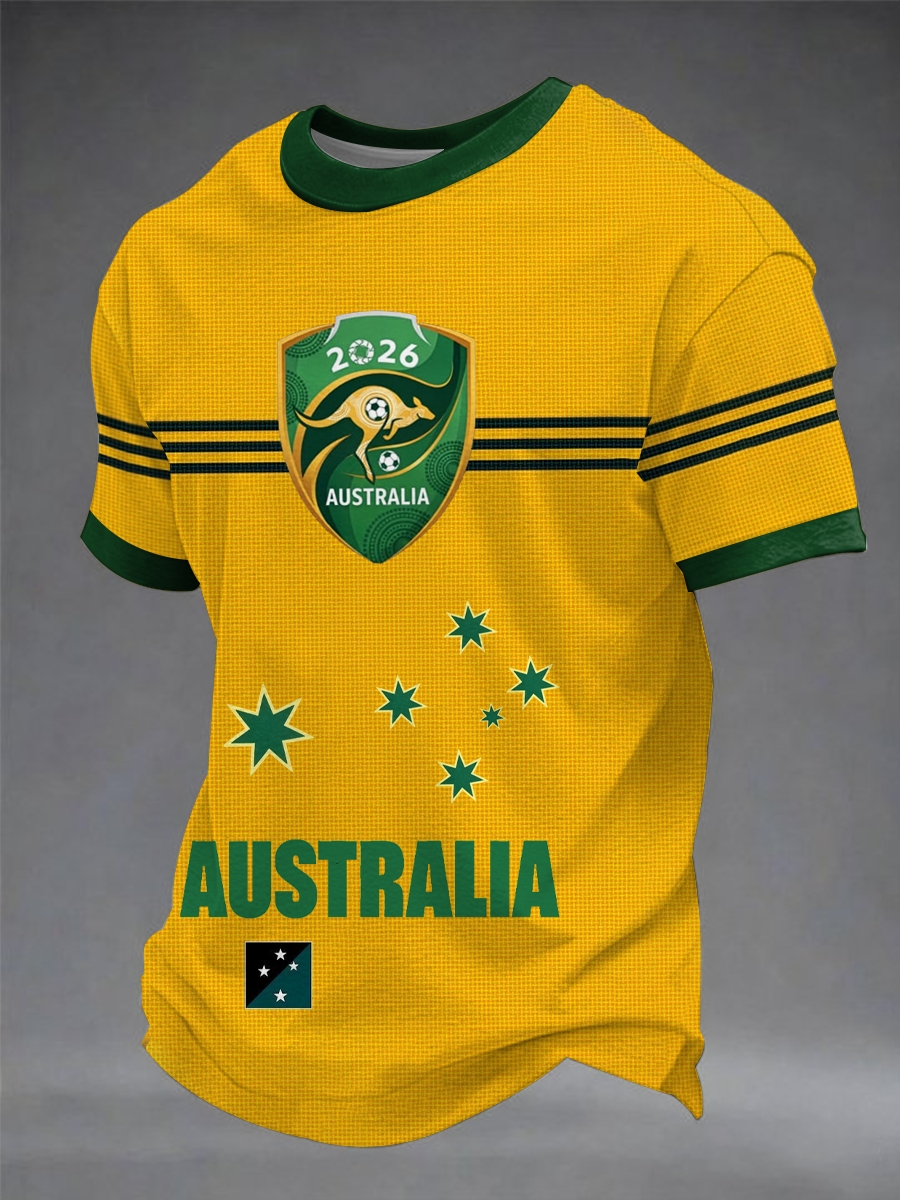 Men's Australian Football Lover short sleeves t-shirt