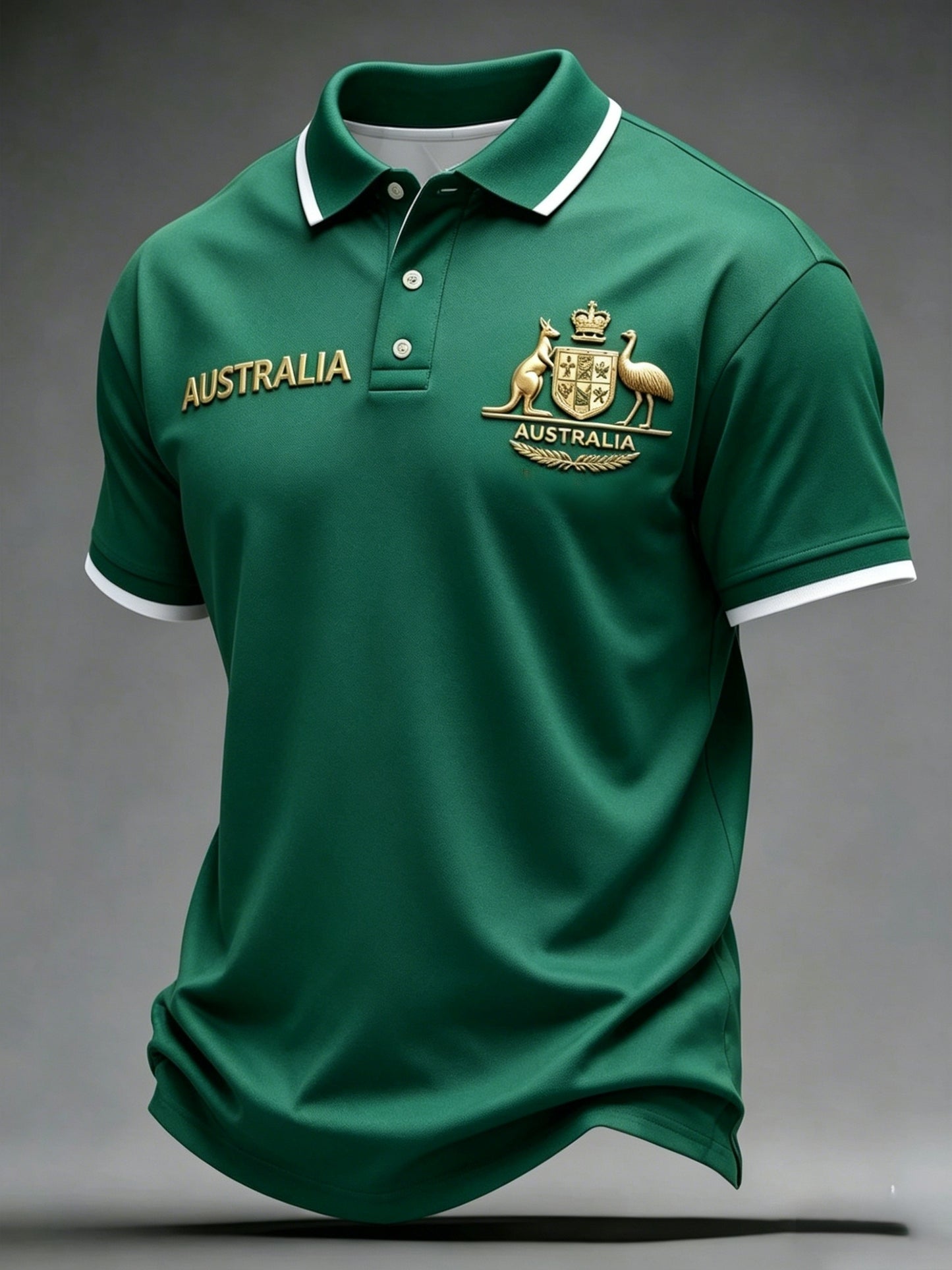 Men's Australian Football Lover Short Sleeve Polo Shirt