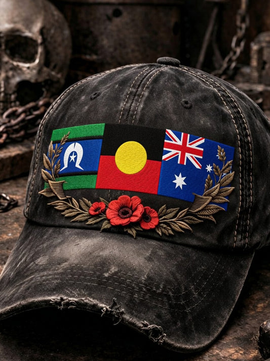 Unisex Retro Australian NAIDOC Week Art Print Casual Hat