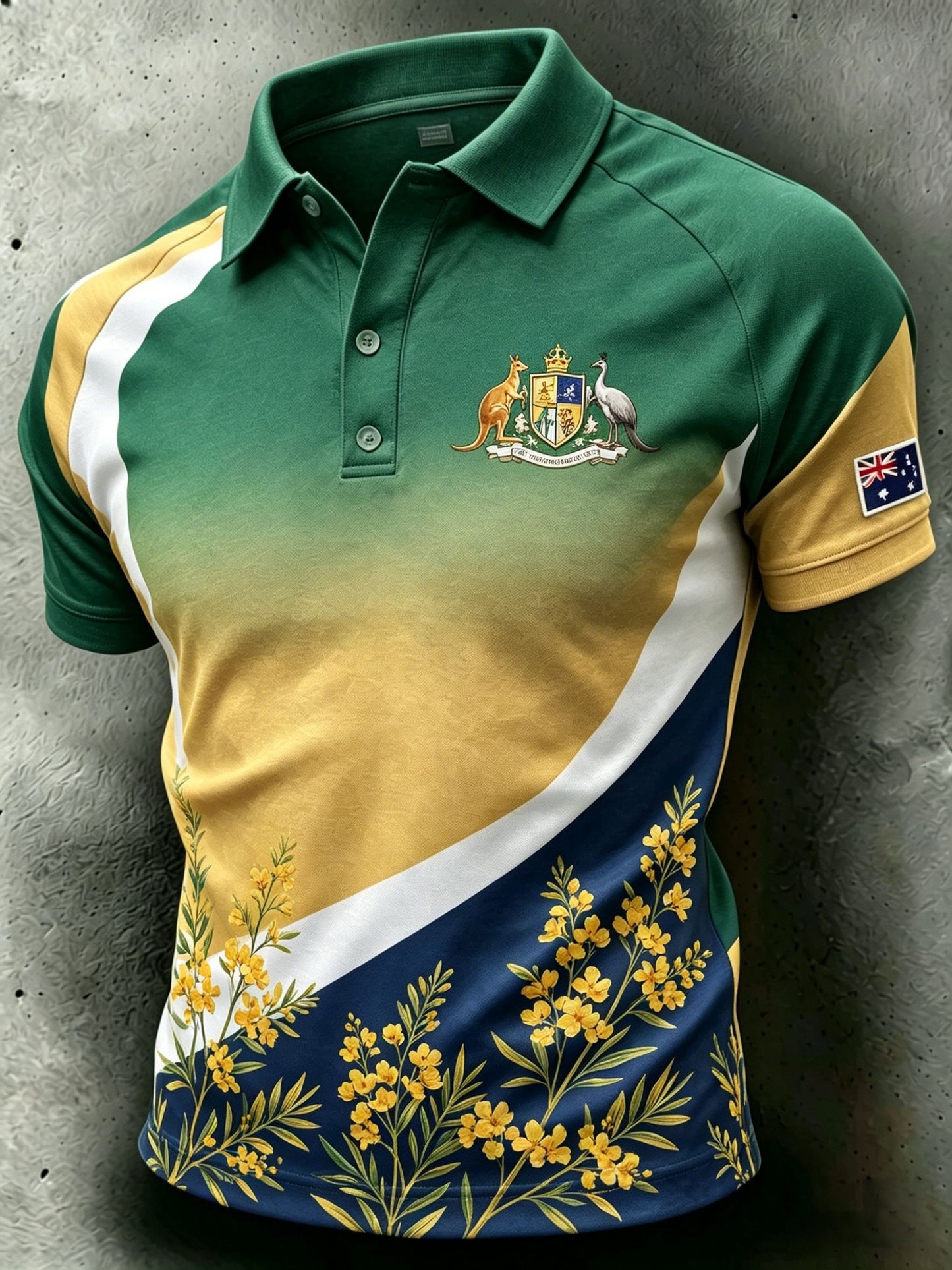 Men's Australian Football lover Printed polo shirt