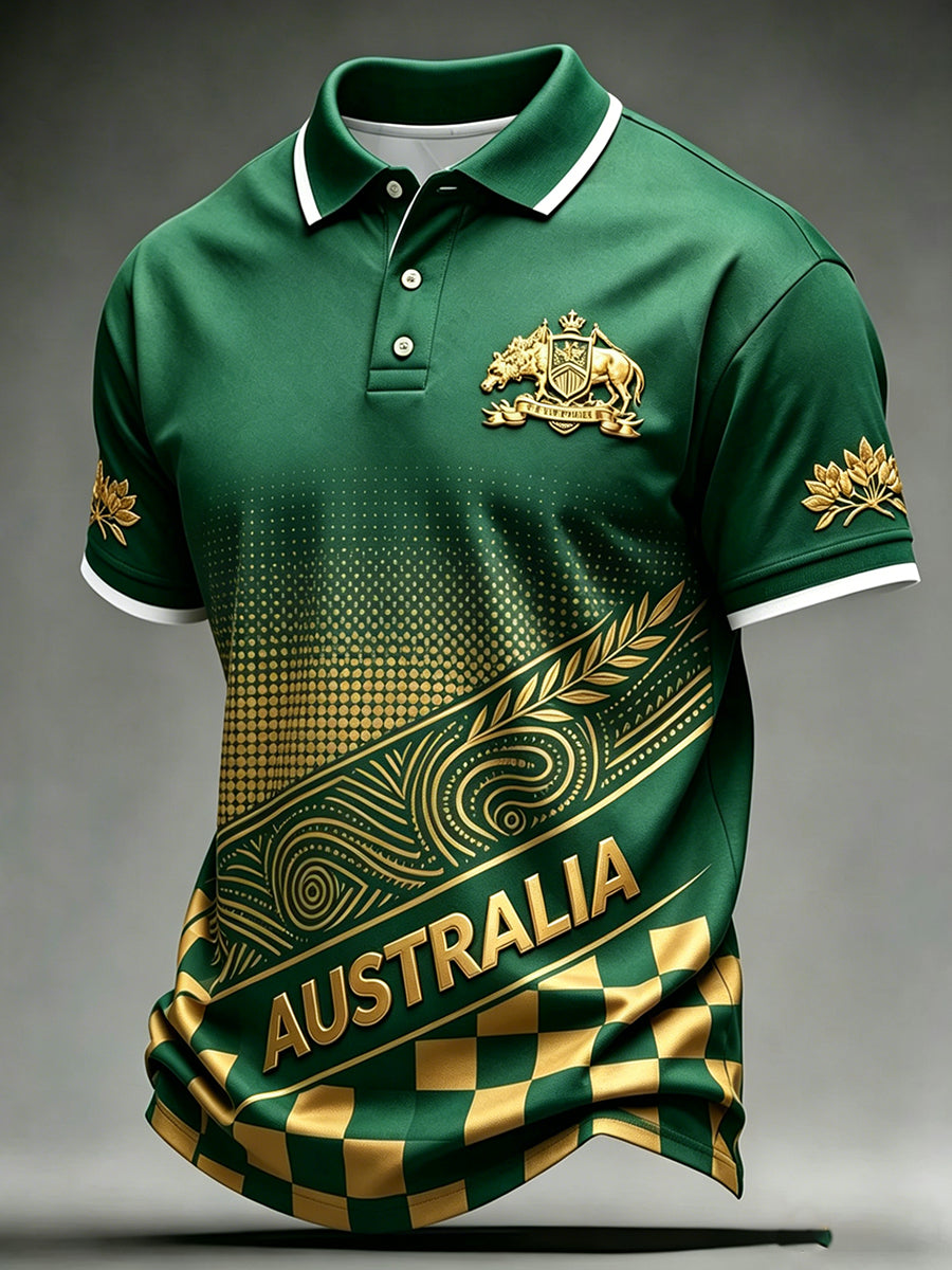 Men's Australian Football Lover Short Sleeve Top