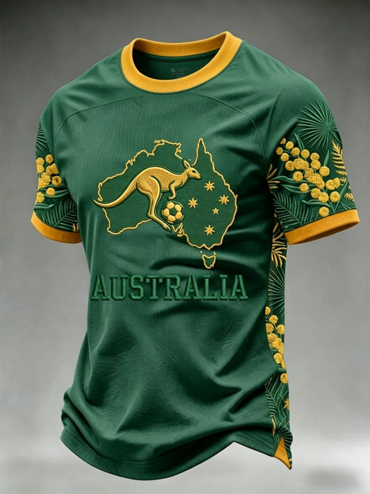 Men's Australian football Lover short sleeves t-shirt