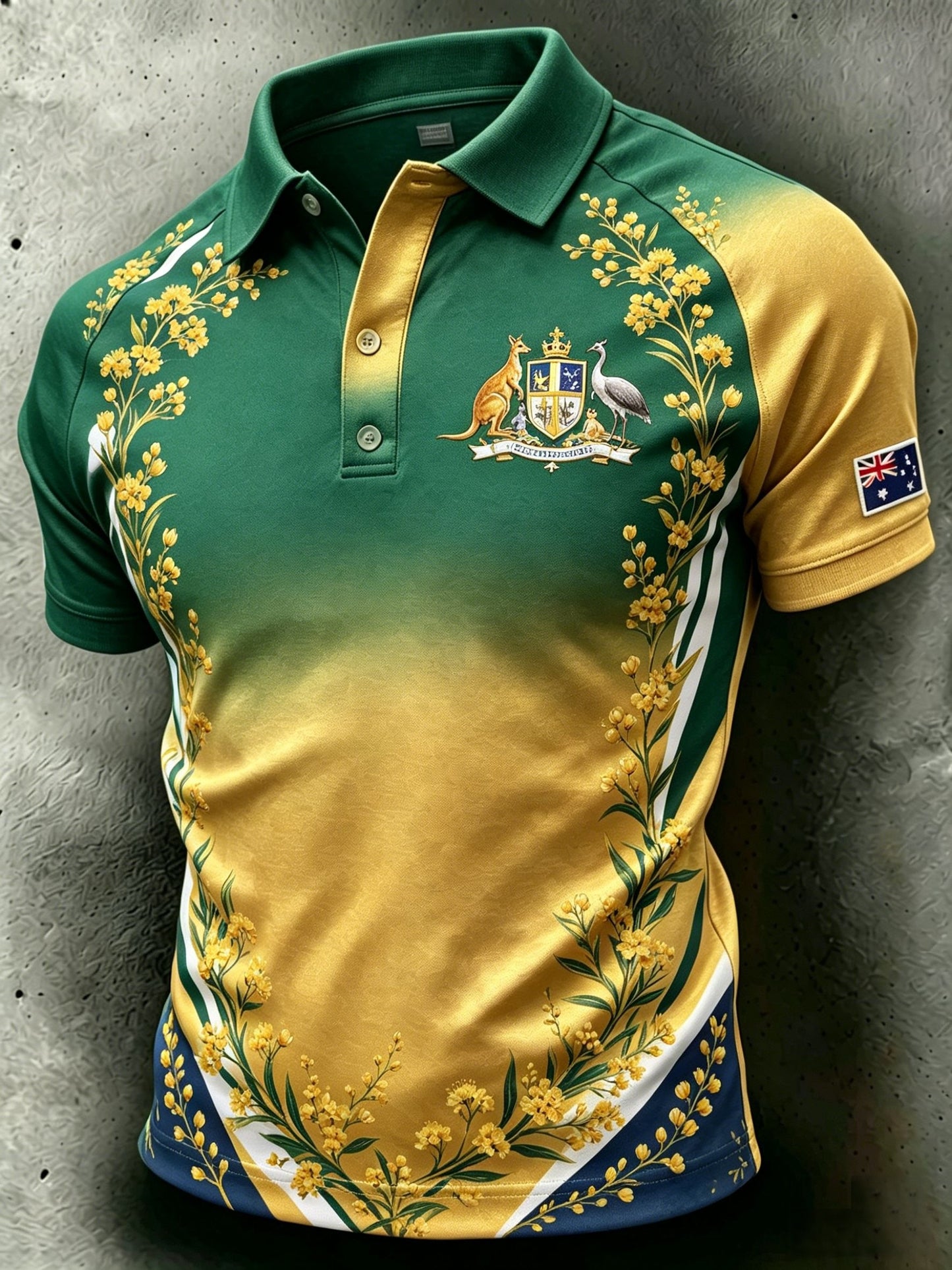 Men's Australian Football Lover Short Sleeve Polo Shirt