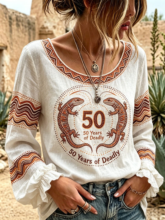 Women's  AU Aboriginal Art NAIDOC Week Printed Top