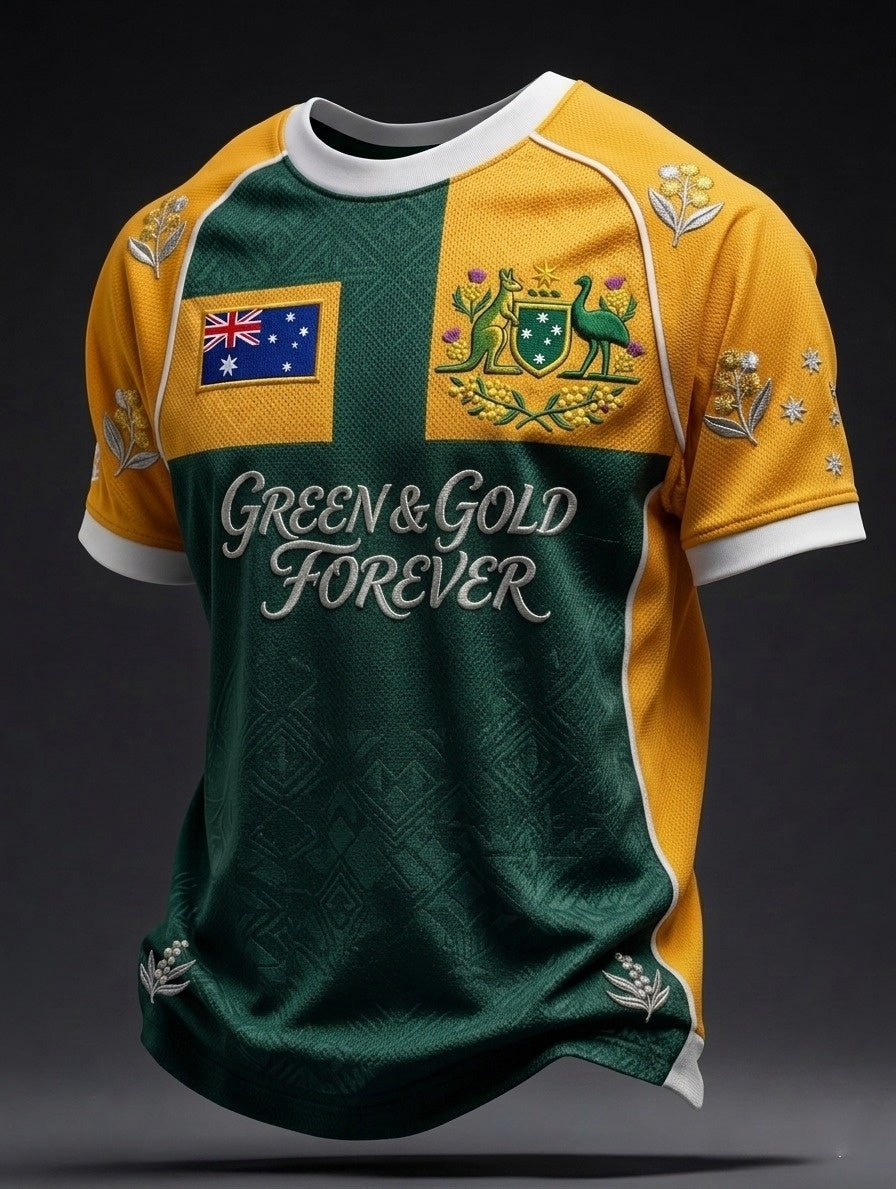 Men's Australian Football lovers short sleeves t-shirt