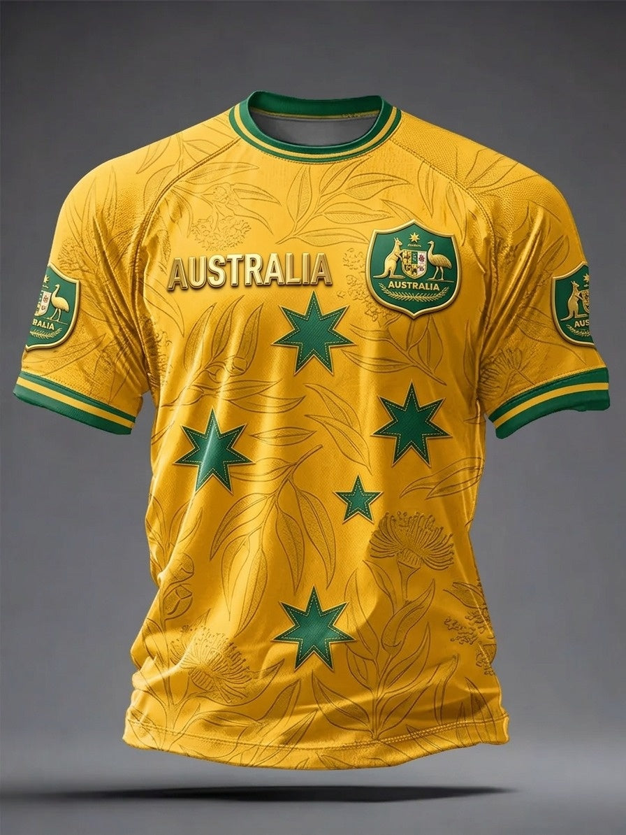 Men's Australian Football lovers short sleeves t-shirt