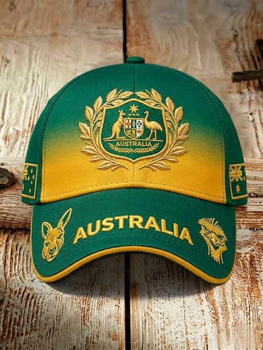Vintage Australia Football Lover Art Printed Cap