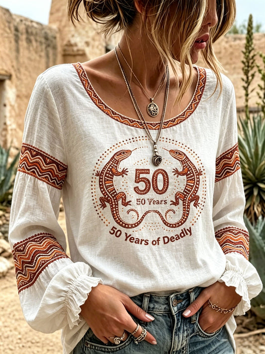 Women's AU Aboriginal Art NAIDOC Week Printed Top