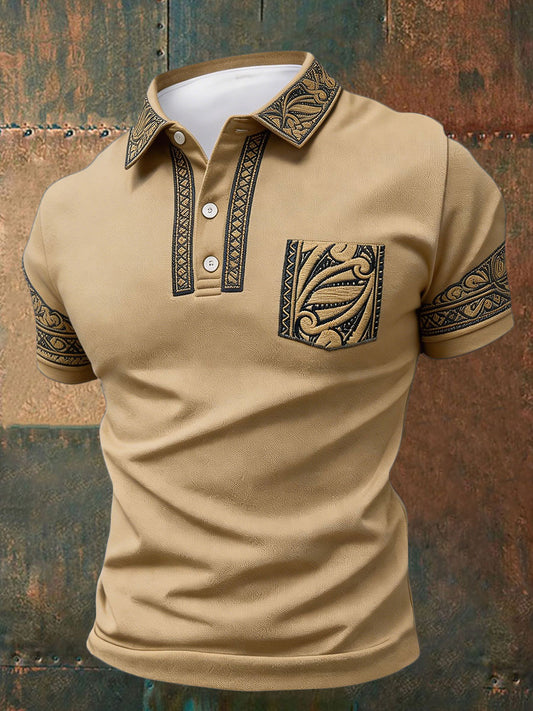 Men's NZ Maori Art Kia Kaha Printed Casual Tops