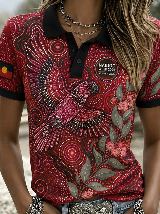 Women's Naidoc Weeks Australia Polo T-Shirt