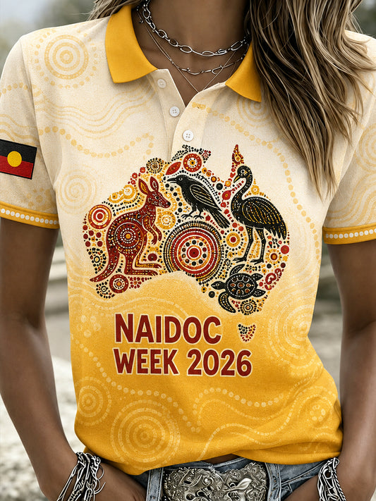 Women's Naidoc Weeks Australia Polo T-Shirt