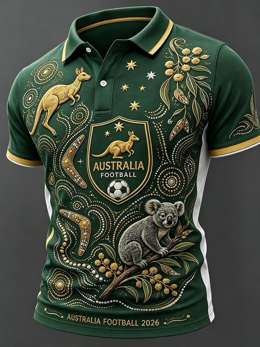 Men's Australia Football Short Sleeve Shirt