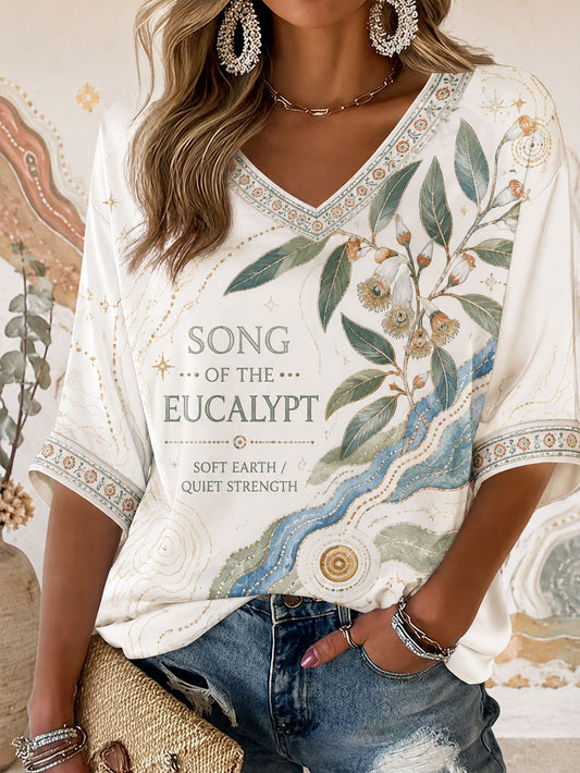 Women's Australian Aboriginal Culture Art Printed Tops
