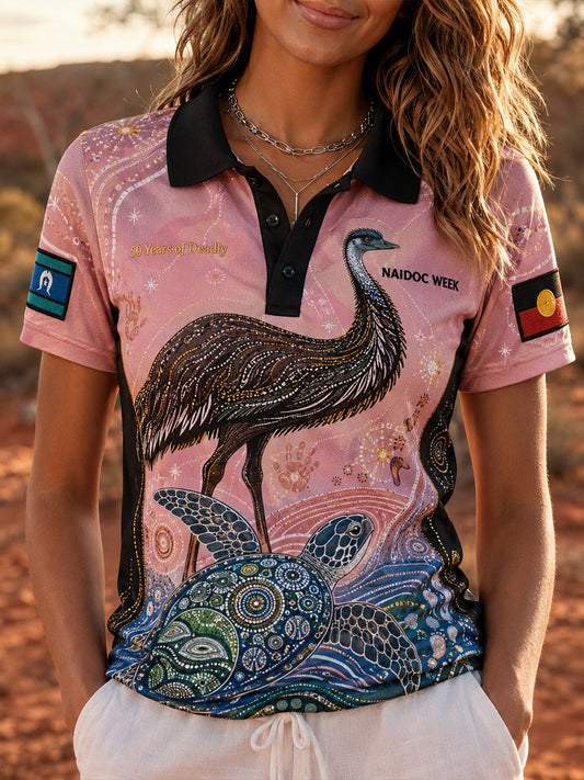 Women's Naidoc Week Polo T-Shirt