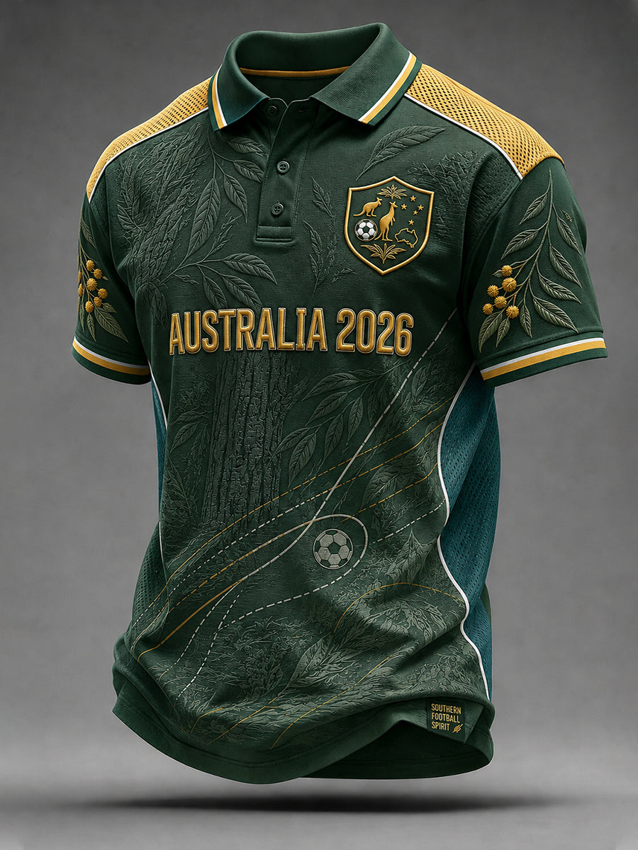 Men's Australia Footabll Short Sleeve Shirt