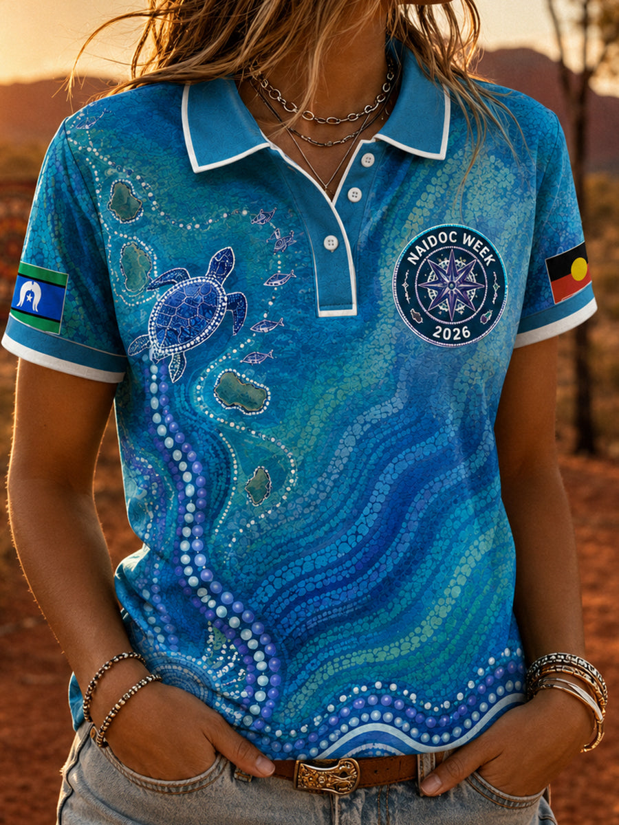 Women's Naidoc Weeks Australia polo T-shirt