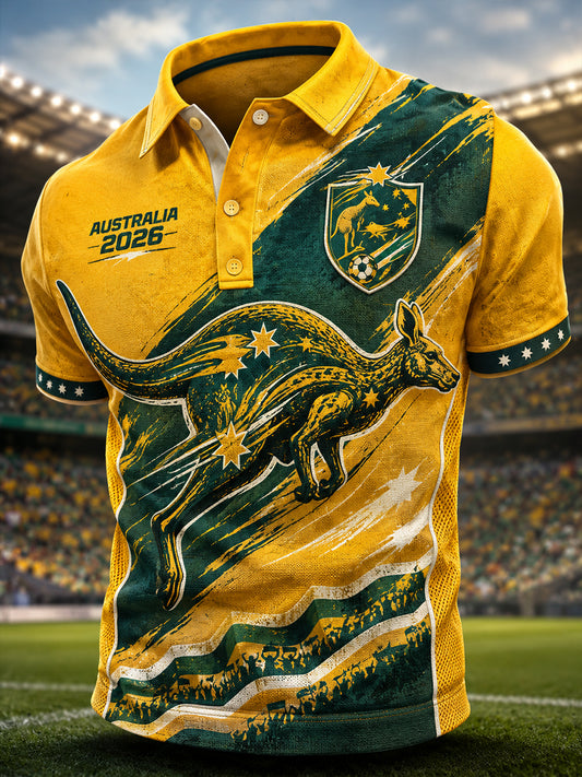 Men's Australia Football Short Sleeve T-Shirt