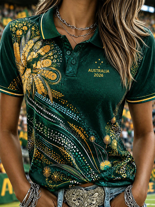 Women's Australia Football Polo T-Shirt