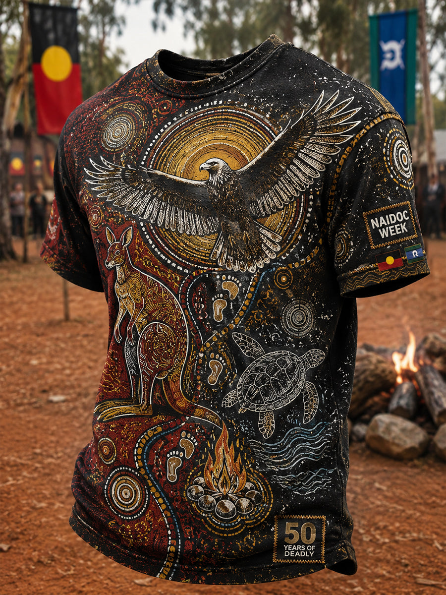 Men's Australia Naidoc Week Short Sleeves T-Shirt