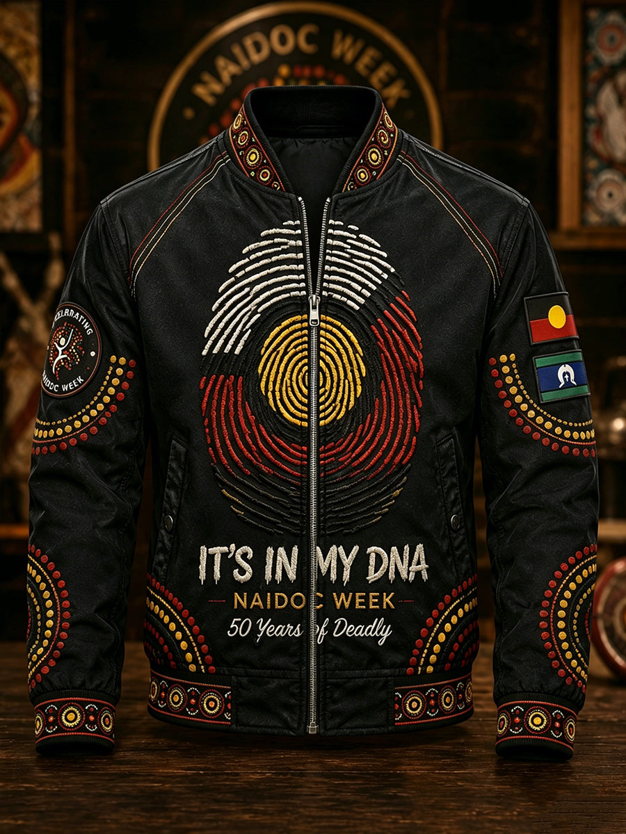 Men's Australia Naidoc Week Printed Monkey Jacket