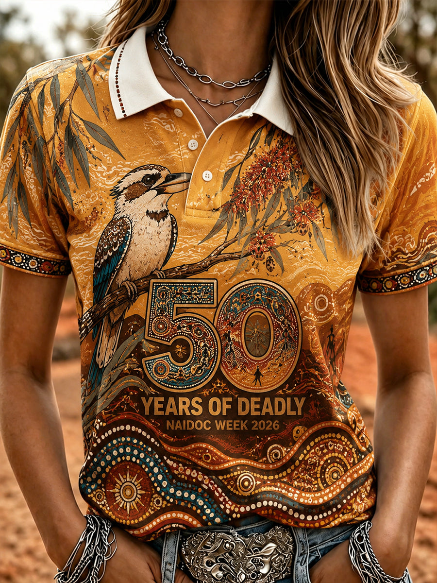 Women's Australia Naidoc Week Polo T-Shirt