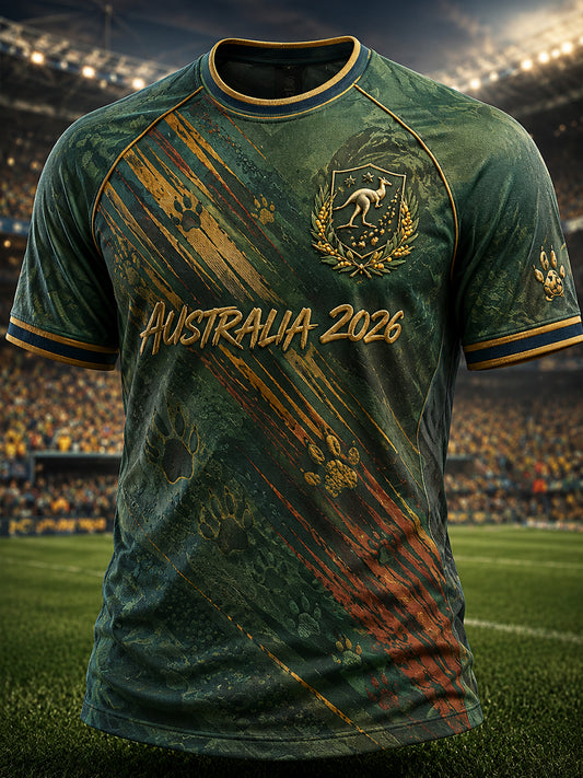 Men's Australia Football Short Sleeves T-Shirt
