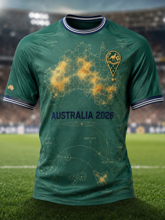 Men's Australia Football Short Sleeves T-Shirt