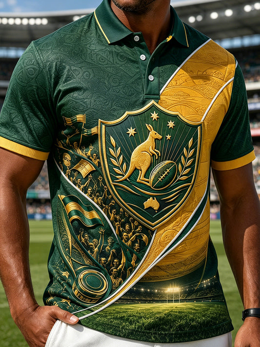 Men's Australia Football Short Sleeve T-Shirt