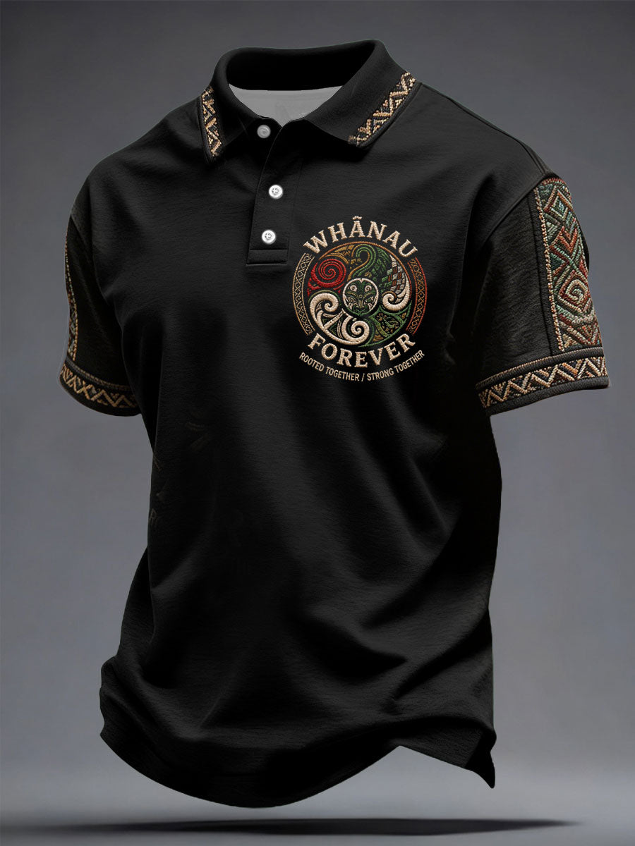 Men's NZ Maori Art Kia Kaha Printed Casual Tops