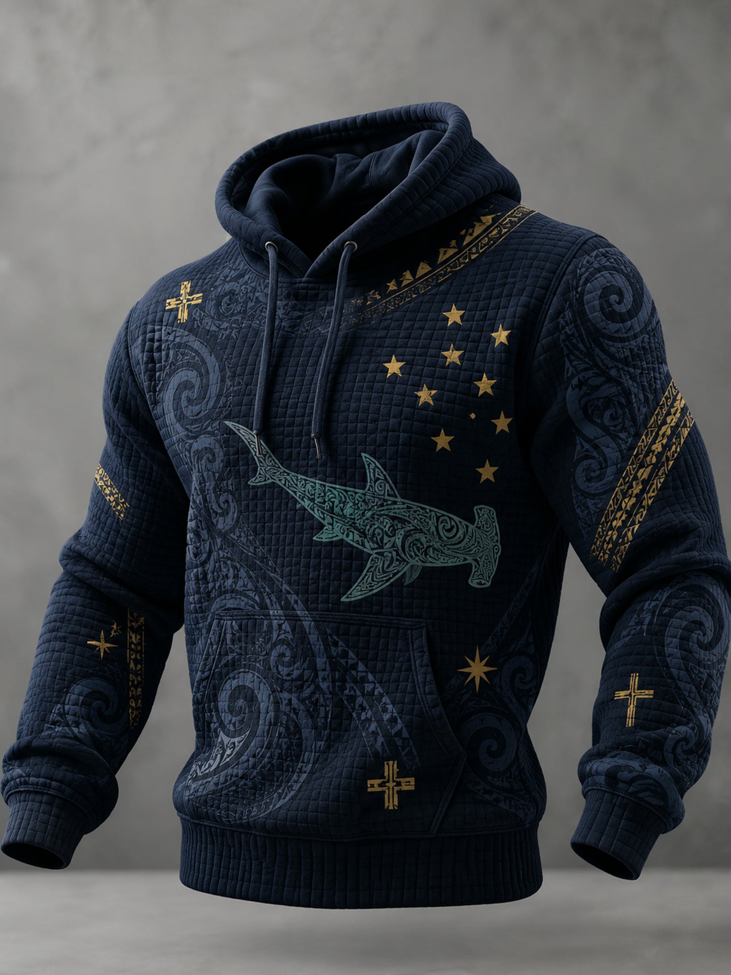 Men's New Zealand Maori New Year Cultural Art Print Hooded Sweatshirt
