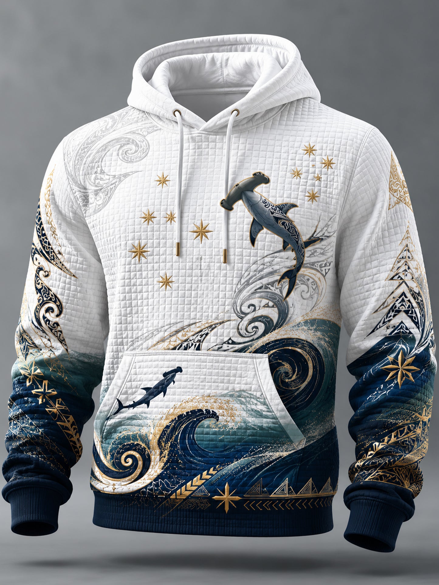 Men's New Zealand Maori New Year Cultural Art Print Hooded Sweatshirt