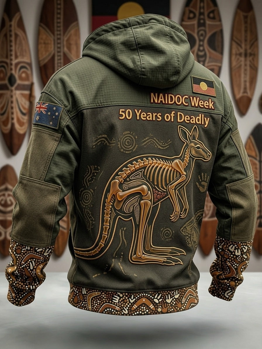 Men's Australia Naidoc Week Long-Sleeve Hooded Sweatshirt