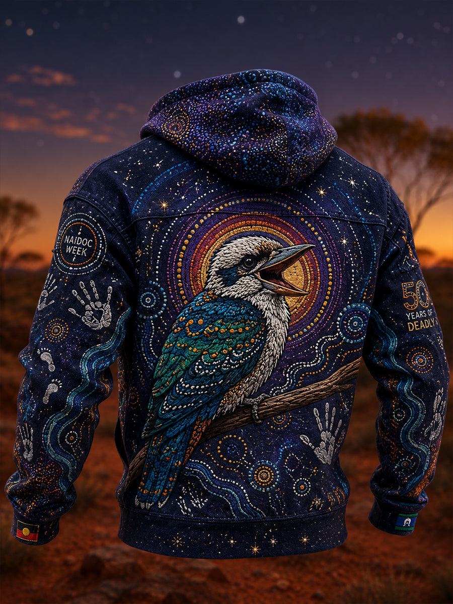 Men's Australia Naidoc Week Oversized Drop-Shoulder Hoodie With Pockets